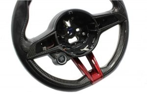 Alfa Romeo Stelvio Steering Wheel Trim - Carbon Fiber - Side Cover Set - Italian Theme - QV Model